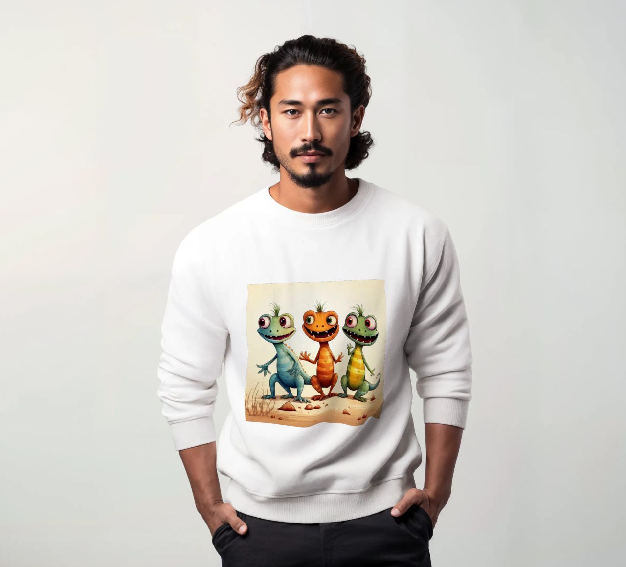 Retro Lizard Gang sudadera de Funny Animals