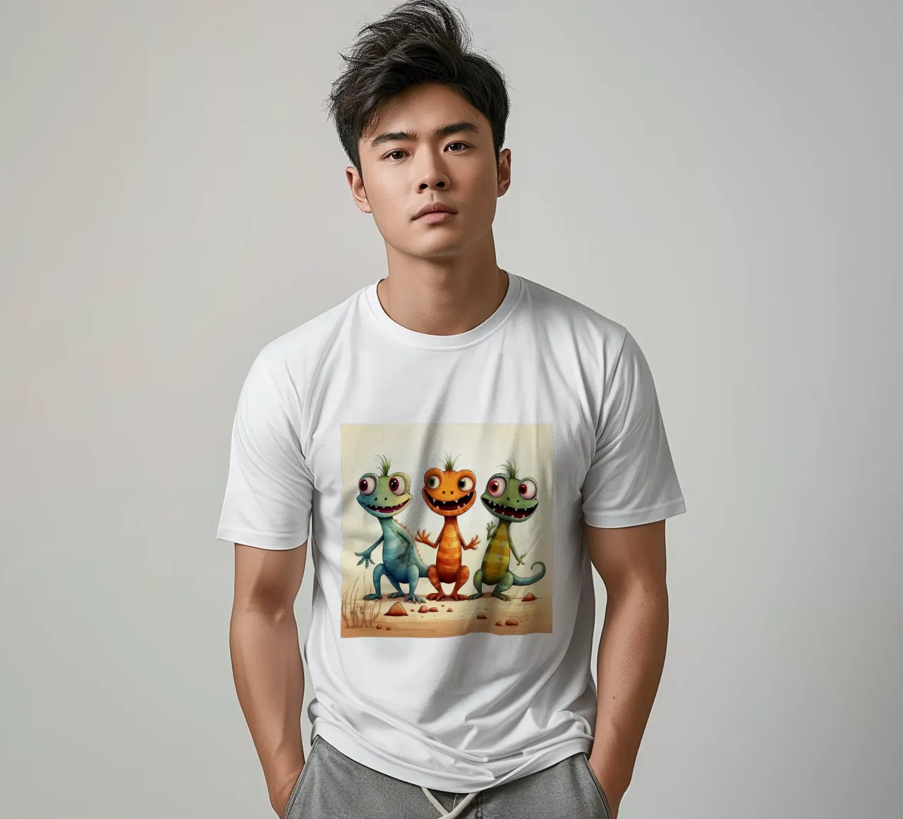 Retro Lizard Gang t-shirt by Funny Animals