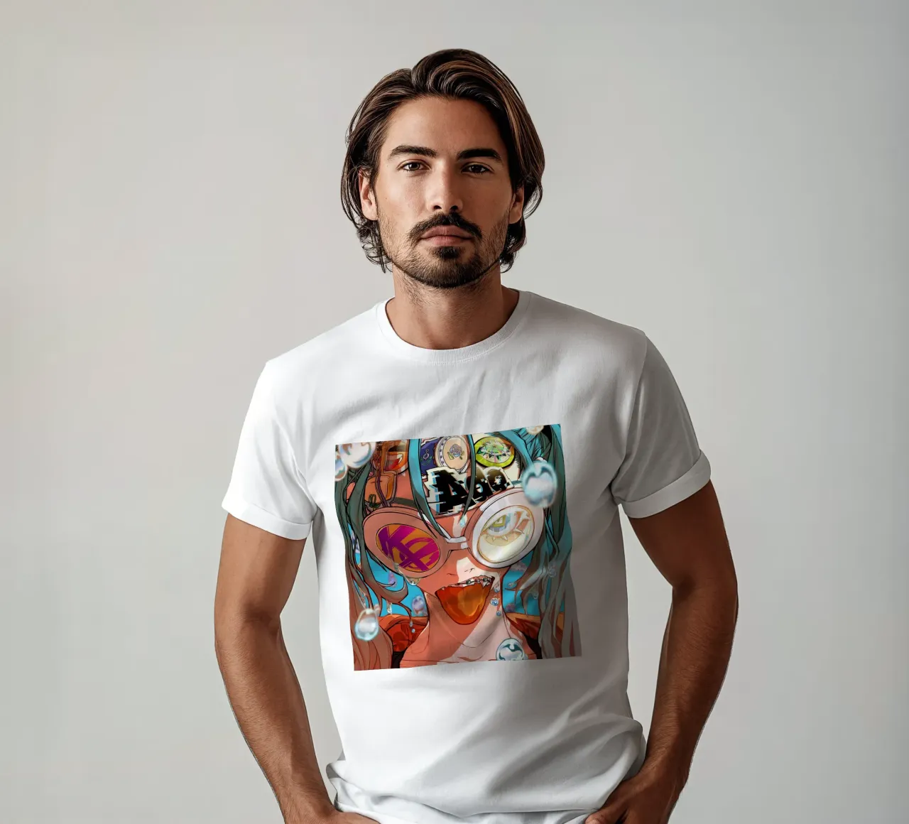 ado bon odo remix t-shirt da ManondeShop