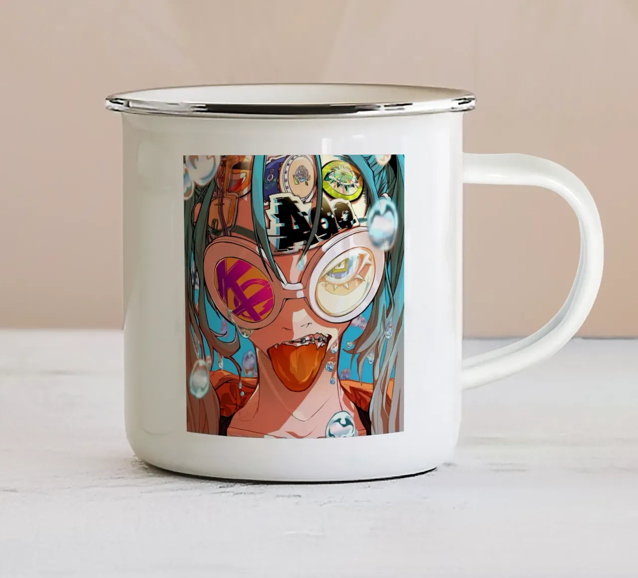 ado bon odo remix tazza in smalto da ManondeShop