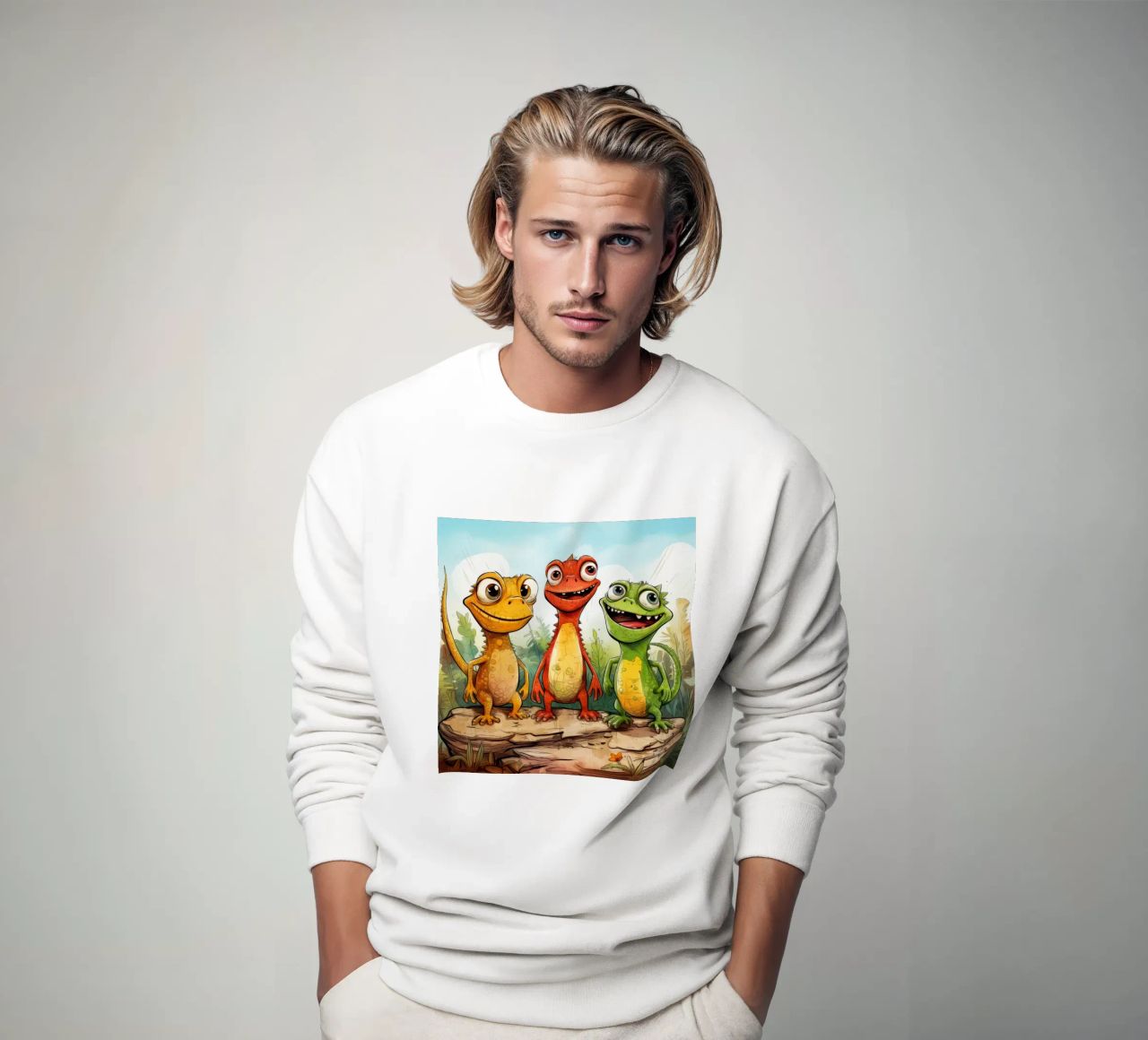 Retro Lizard Gang sudadera de Funny Animals