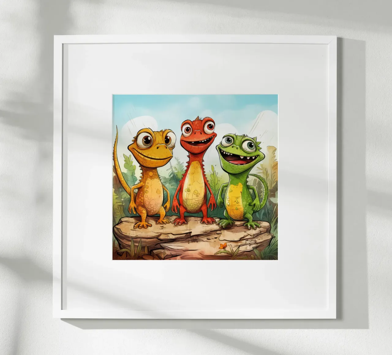Retro-Eidechsenbande Hahnemühle von Funny Animals