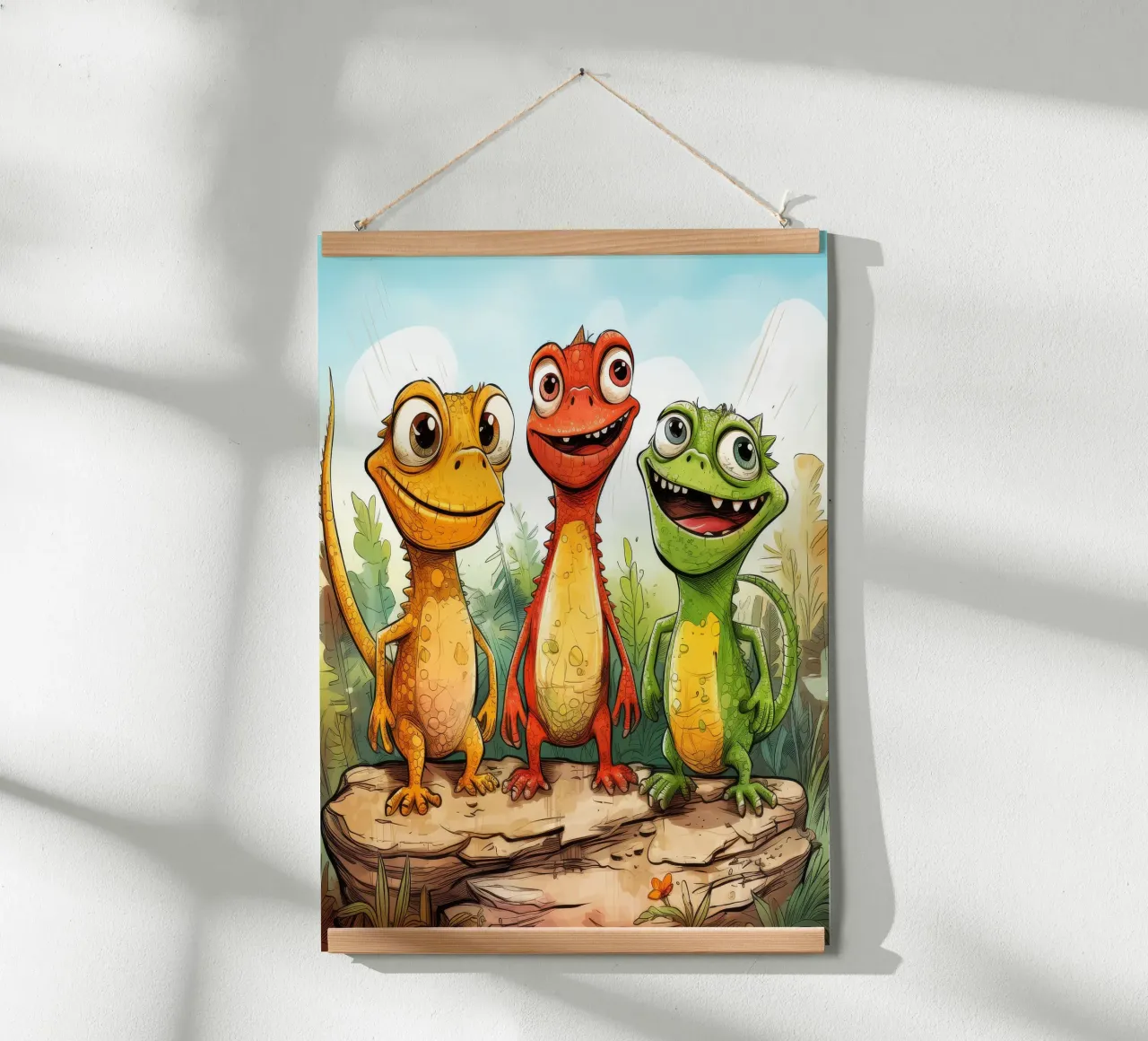 Retro-Eidechsenbande Hahnemühle von Funny Animals