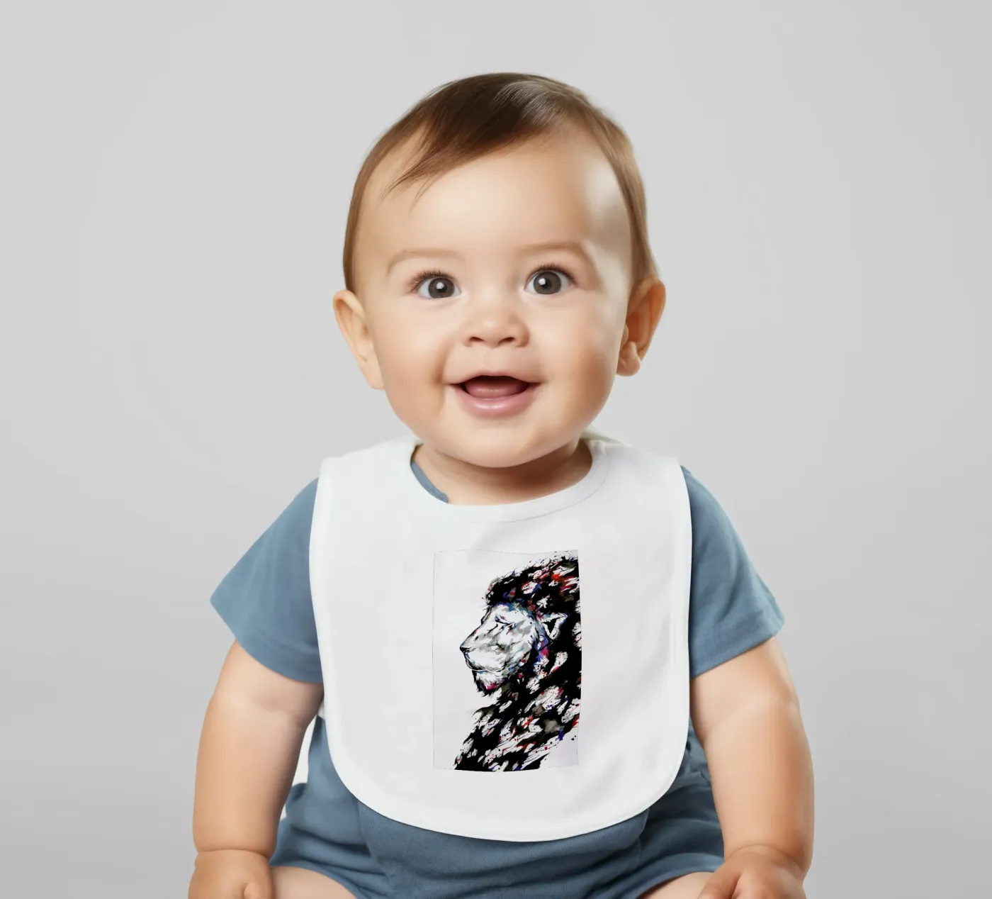 Repose baby bib by Marc Allante