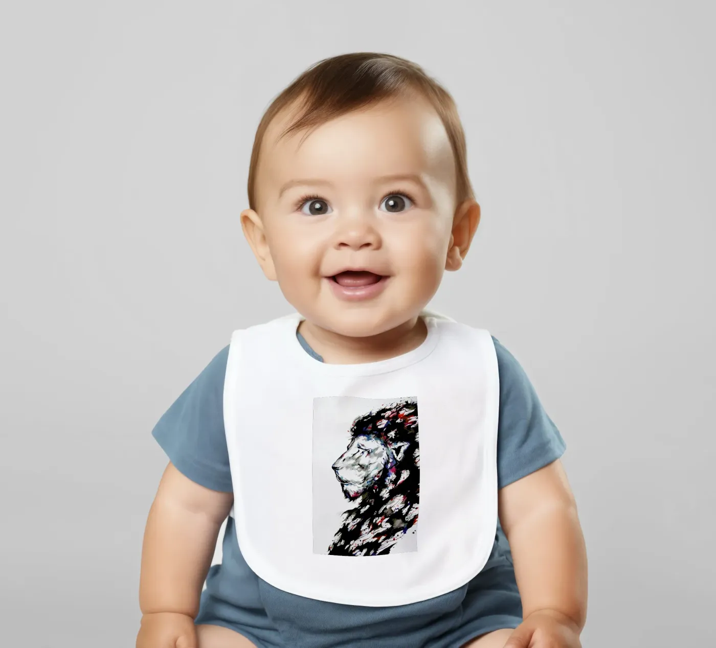 Repose baby bib by Marc Allante
