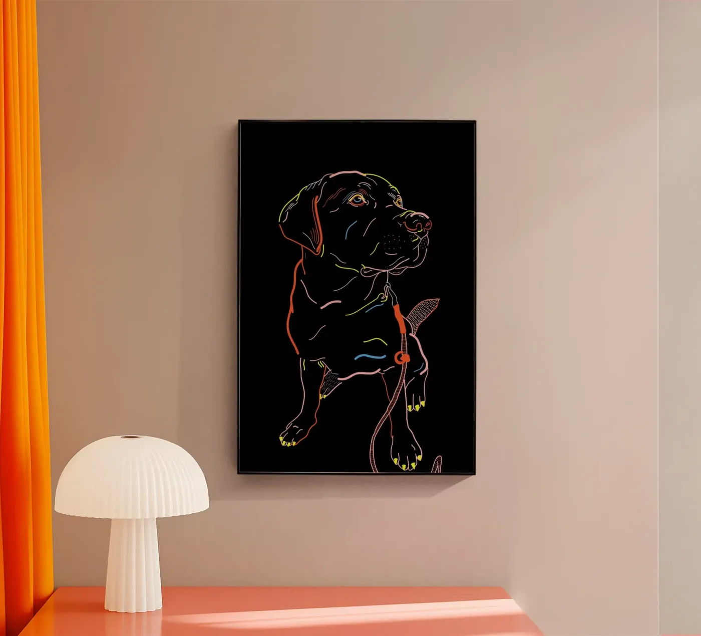 Lab Doggo Acryl-Glas von Killin Studio