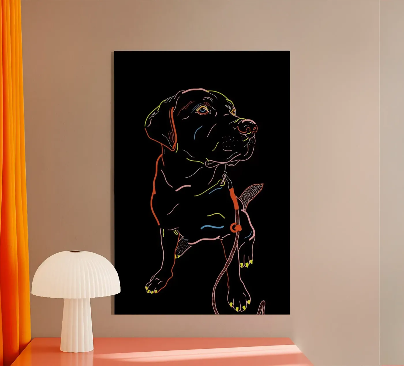 Lab Doggo Acryl-Glas von Killin Studio