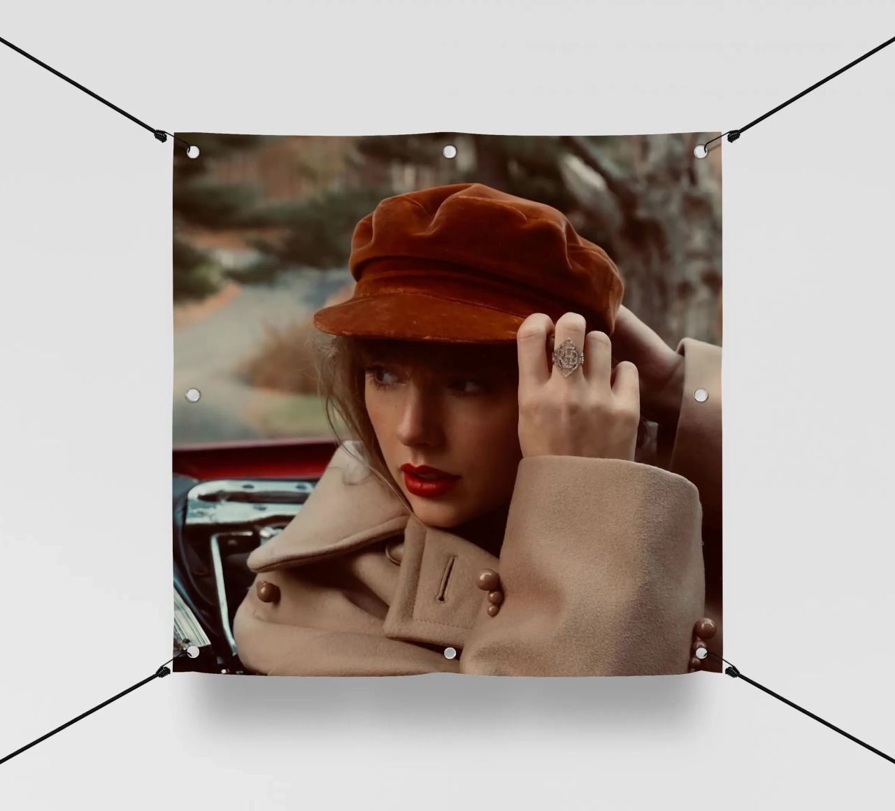 Cappello marrone Swift telo in pvc da AARON
