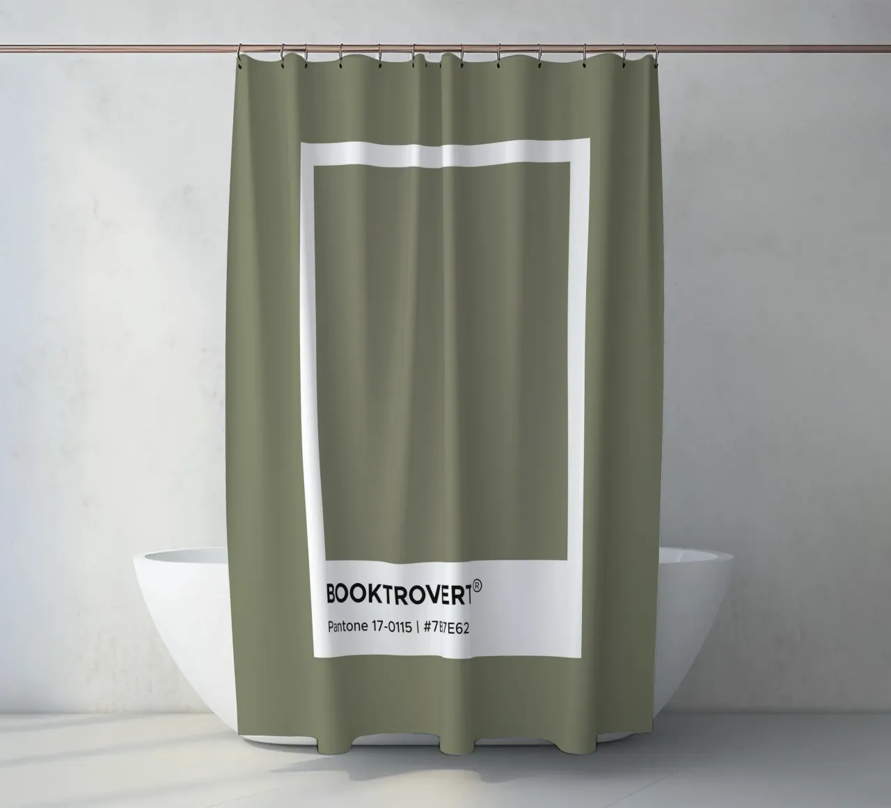 Pantone Booktrovert tenda da doccia da Paigaam Studio