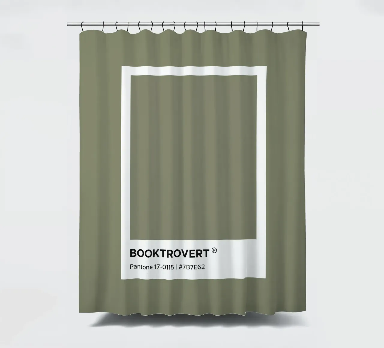 Pantone Booktrovert tenda da doccia da Paigaam Studio