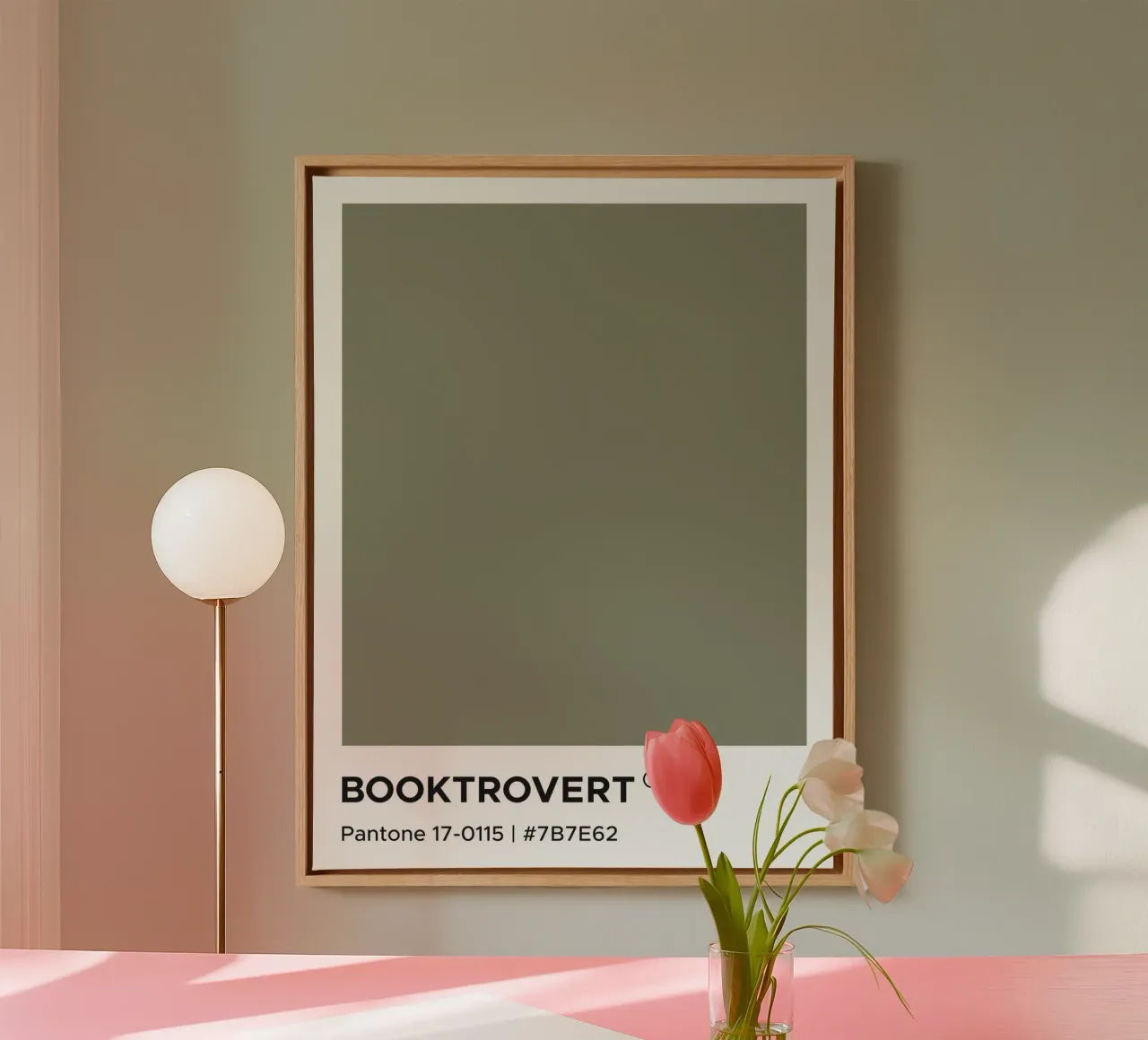 Pantone Booktrovert tela con Cornice a cassetta da Paigaam Studio