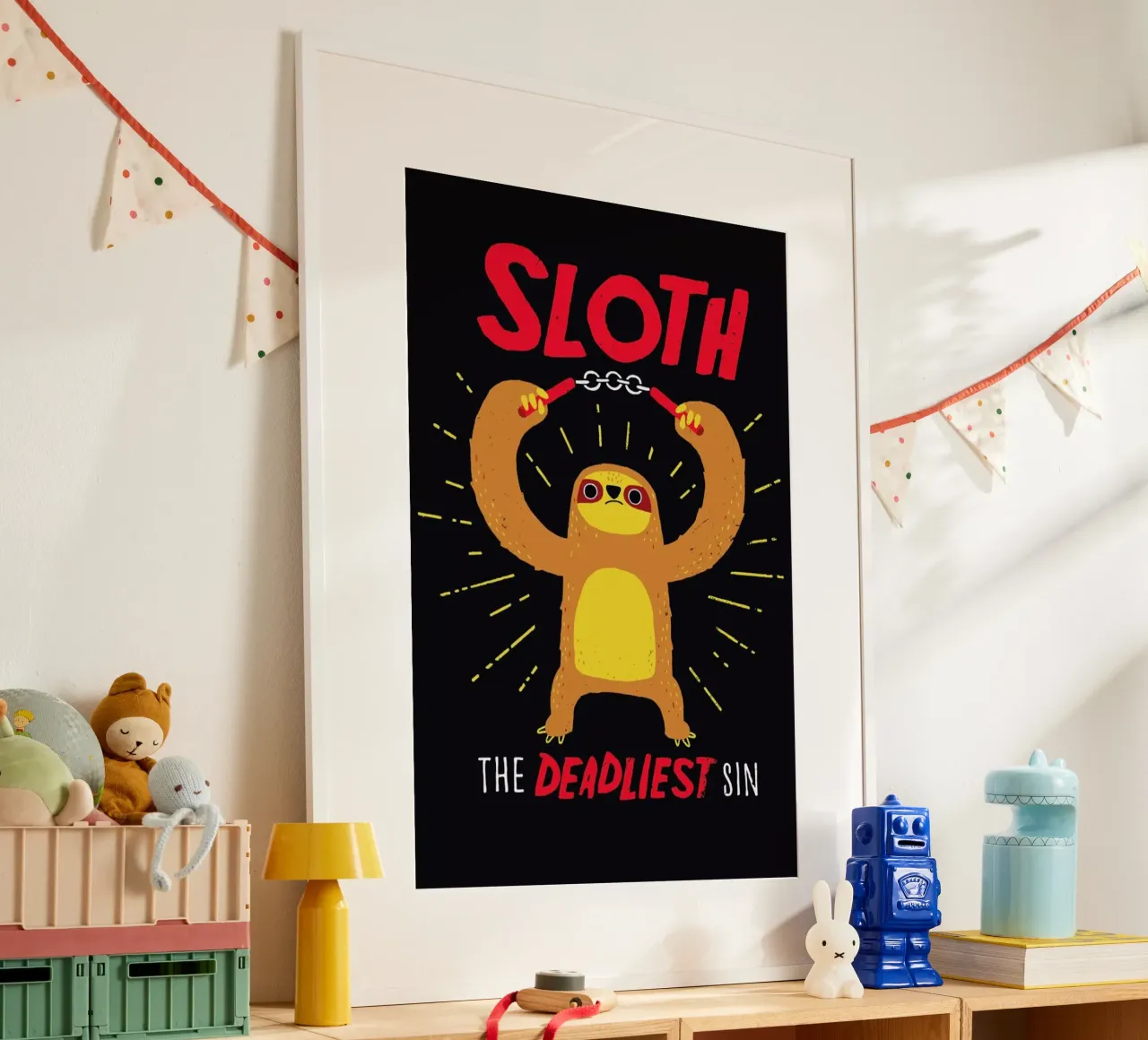 The Deadliest Sin poster con telaio in legno da DinoMike
