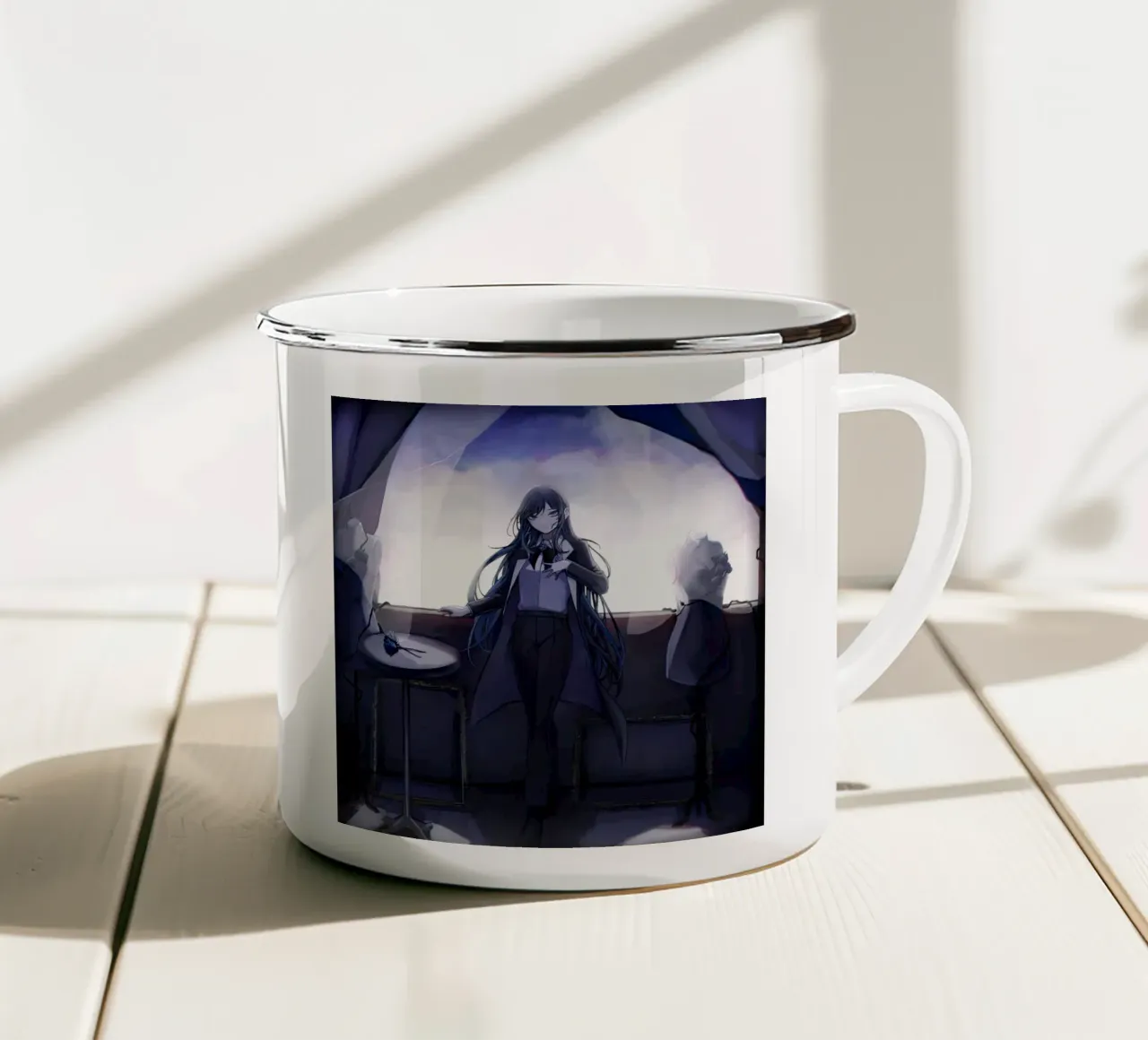 Ado Kyogen taza de esmalte de ManondeShop
