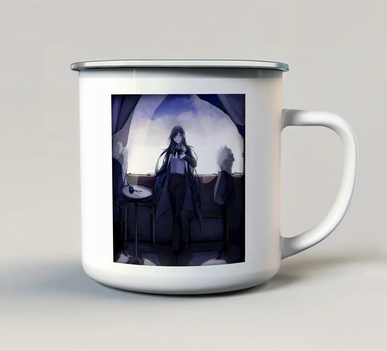Ado Kyogen taza de esmalte de ManondeShop