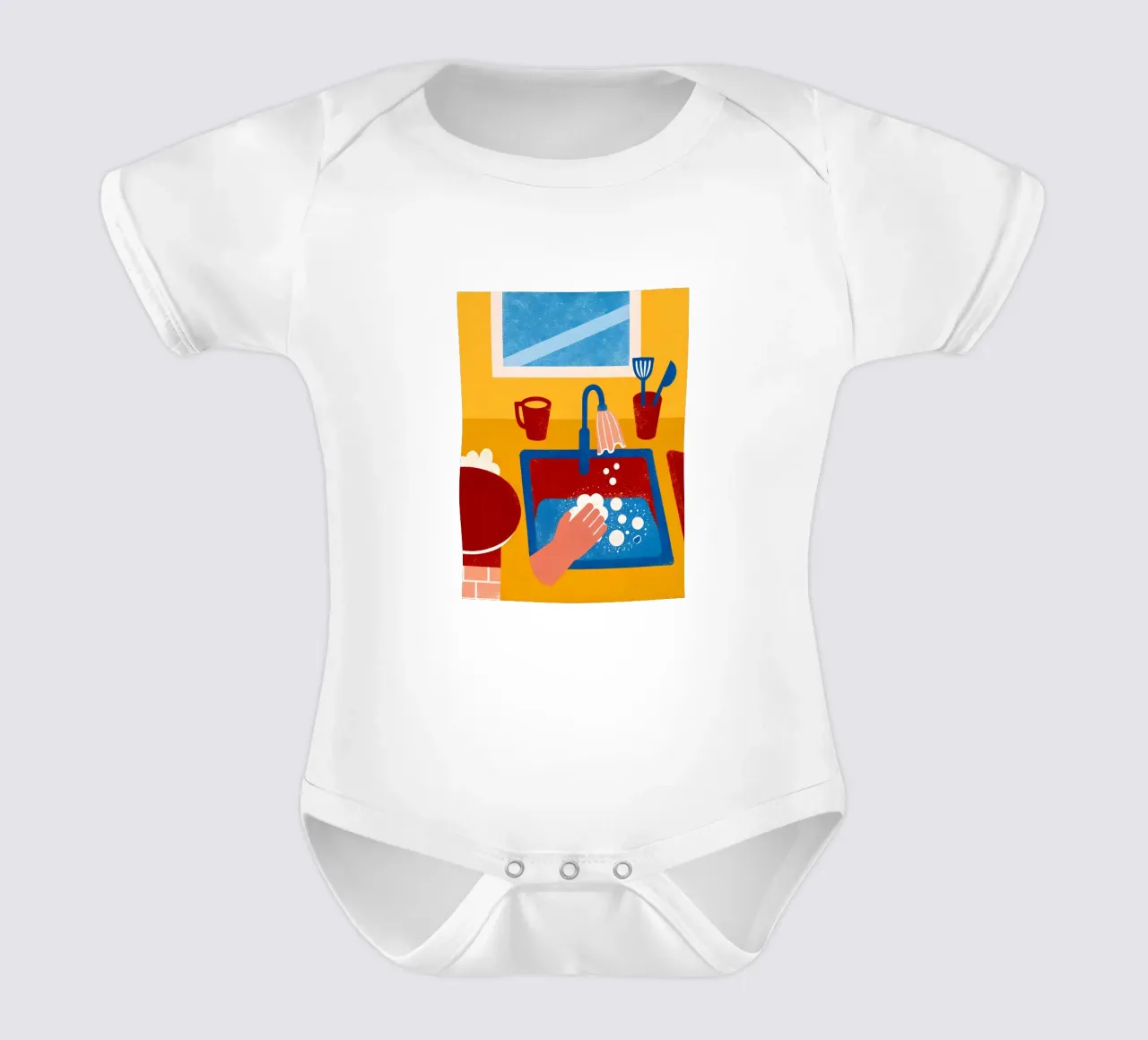 Lavare i piatti body neonato maniche corte da THE LATEST SHOP