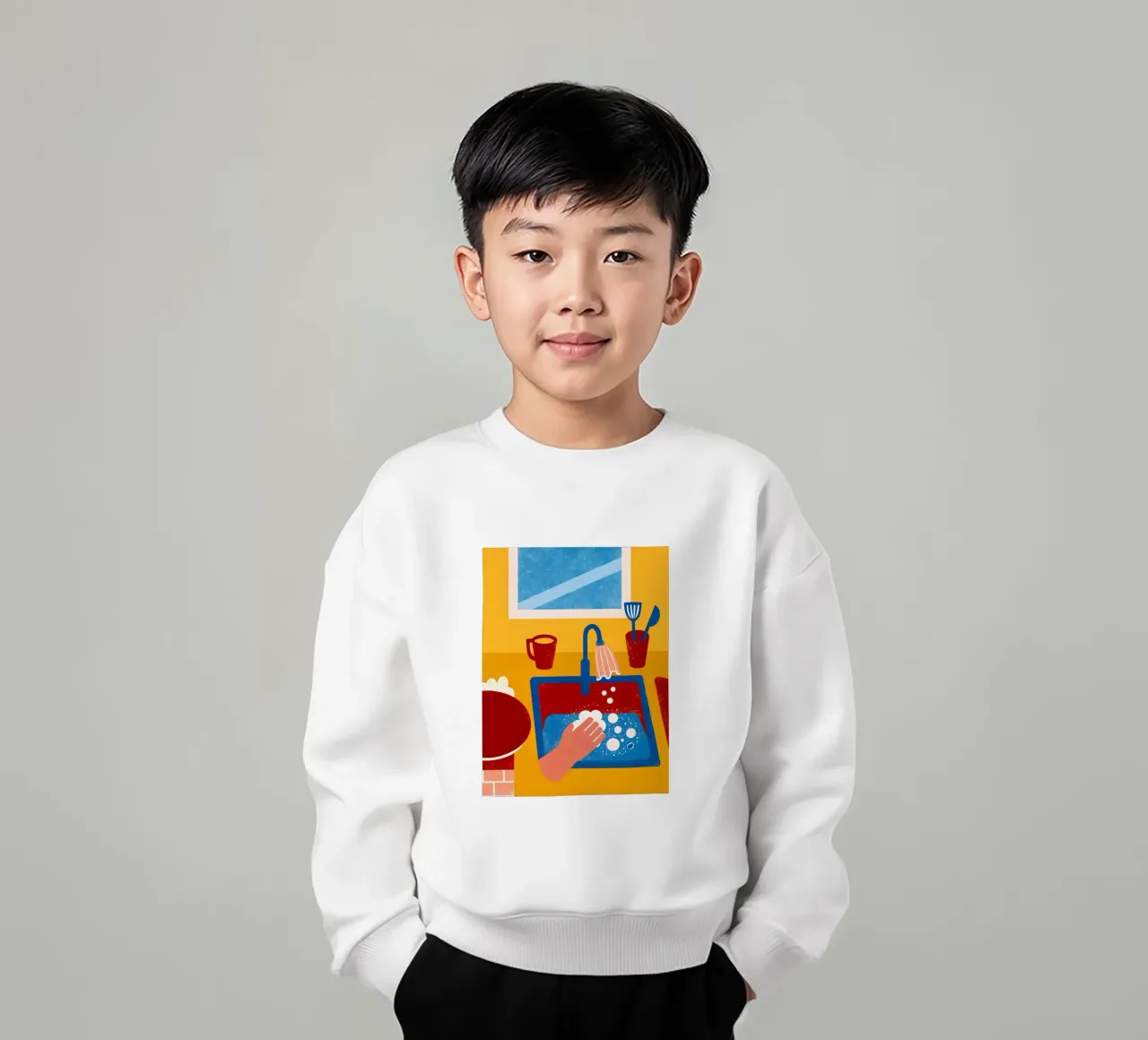 Lavare i piatti felpa bambino da THE LATEST SHOP