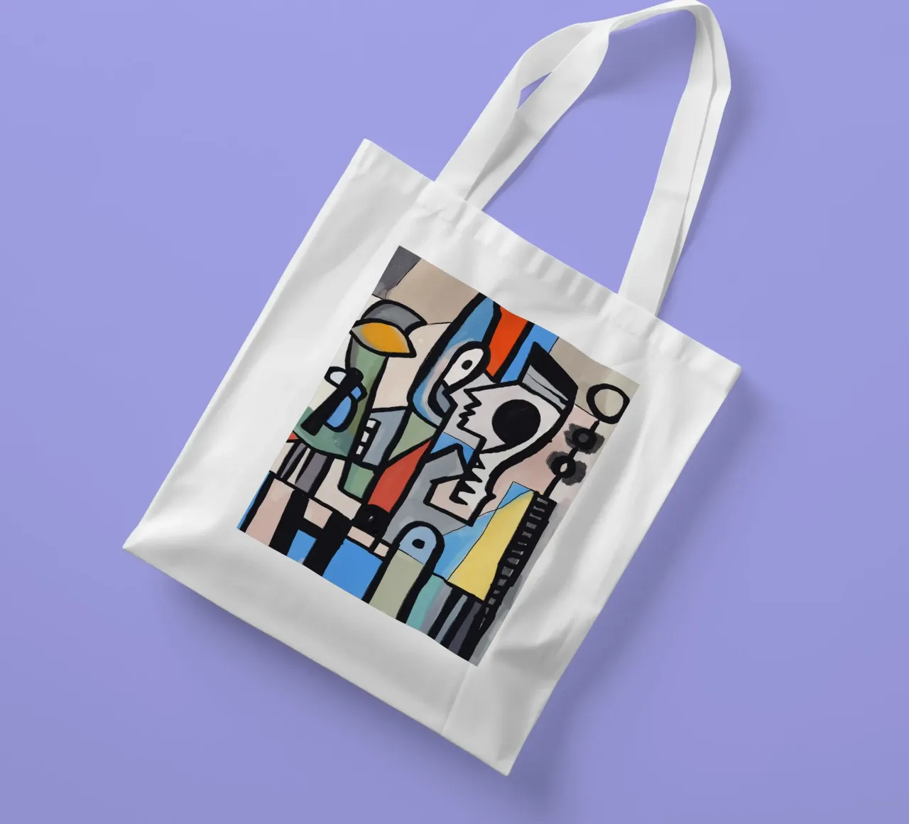 Talking to the phone tote bag by Little Dean