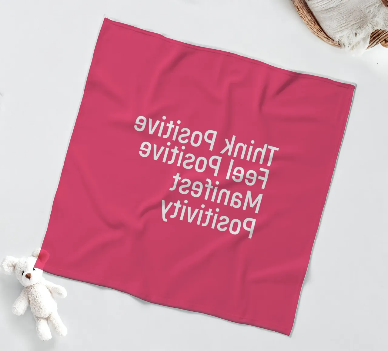 Think positive feel positive manifest positivity plaid polaire de positivepipo