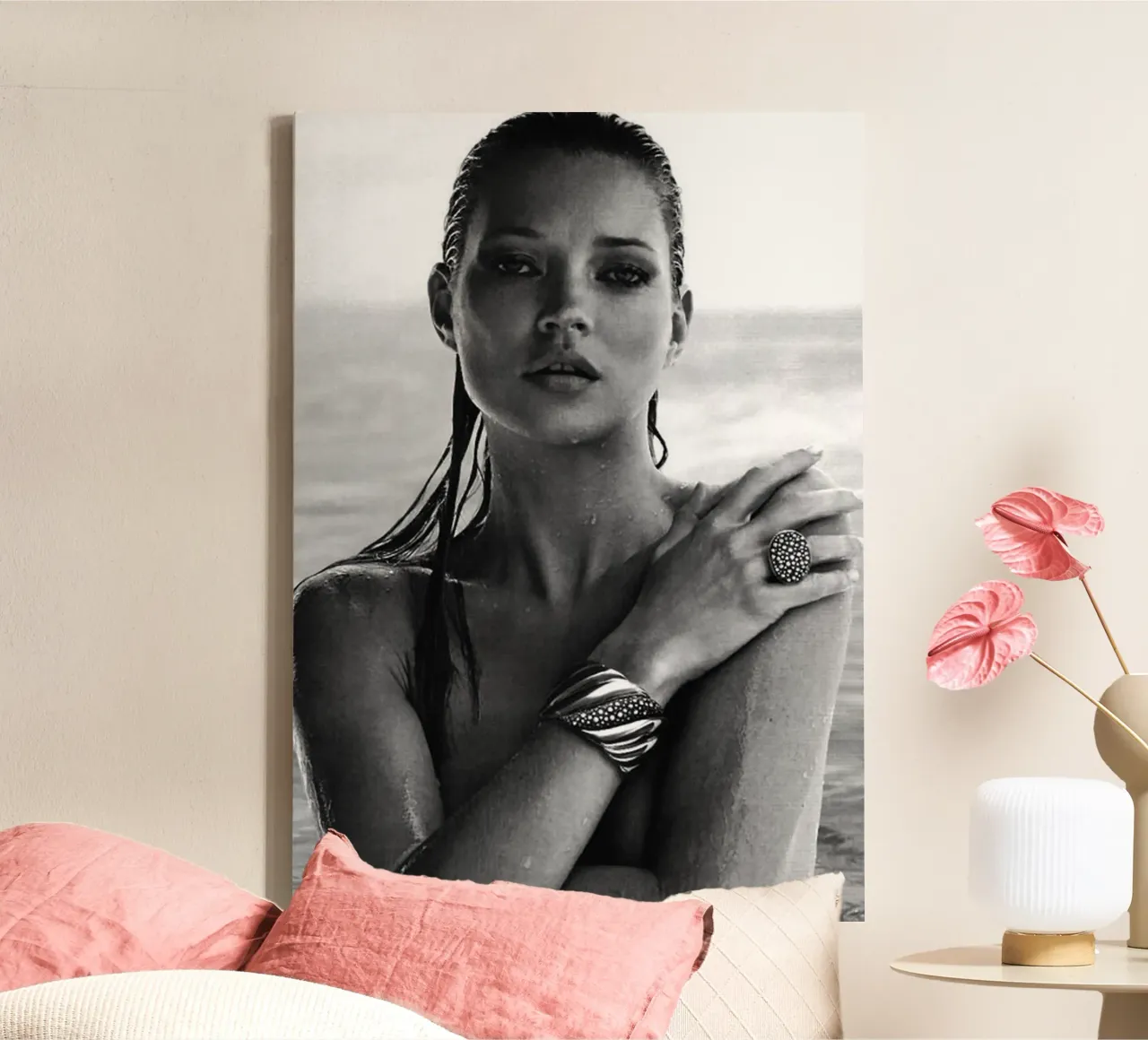 kate in spiaggia tela con Cornice a cassetta da Alex happy shop