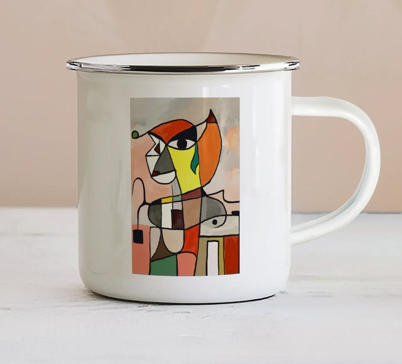 Felino tazza in smalto da Little Dean