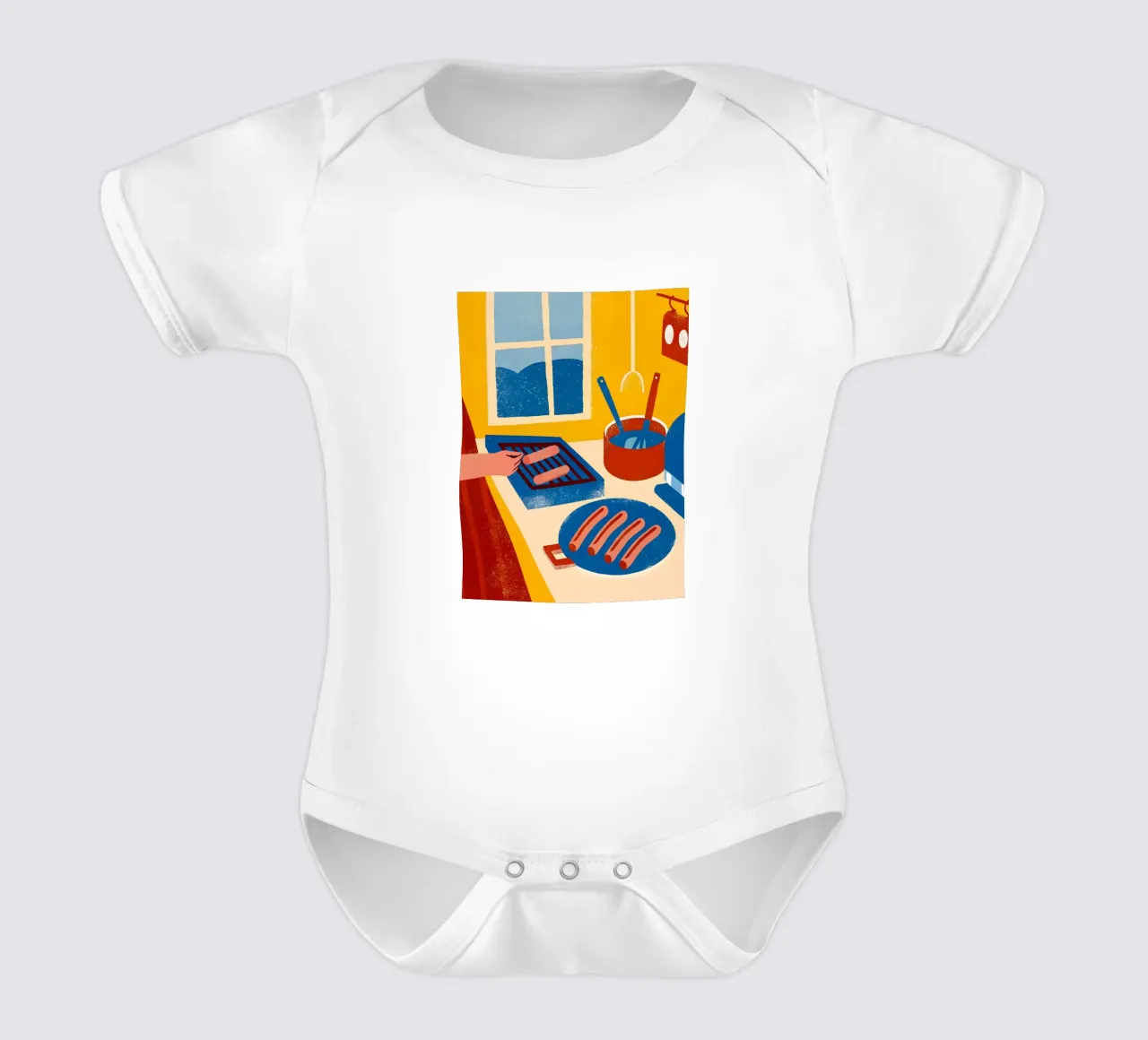 Cucinare le salsicce body neonato maniche corte da THE LATEST SHOP