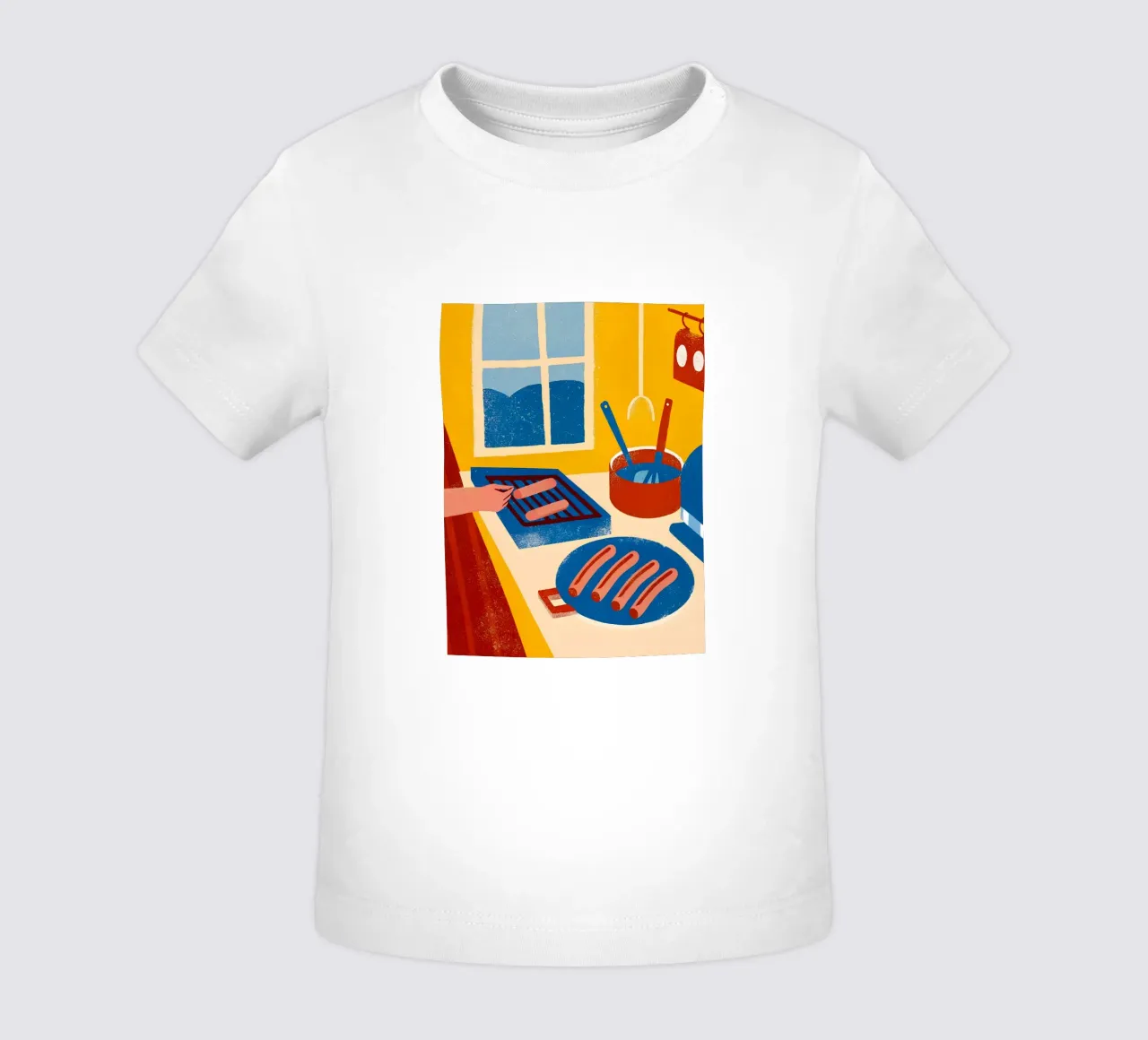 Cucinare le salsicce maglietta neonato da THE LATEST SHOP