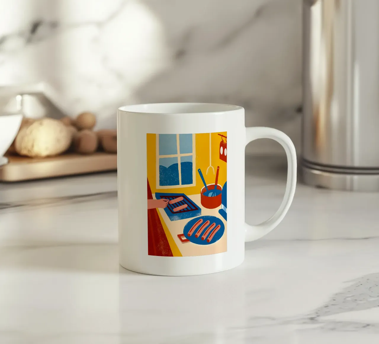 Cucinare le salsicce tazza in ceramica da THE LATEST SHOP