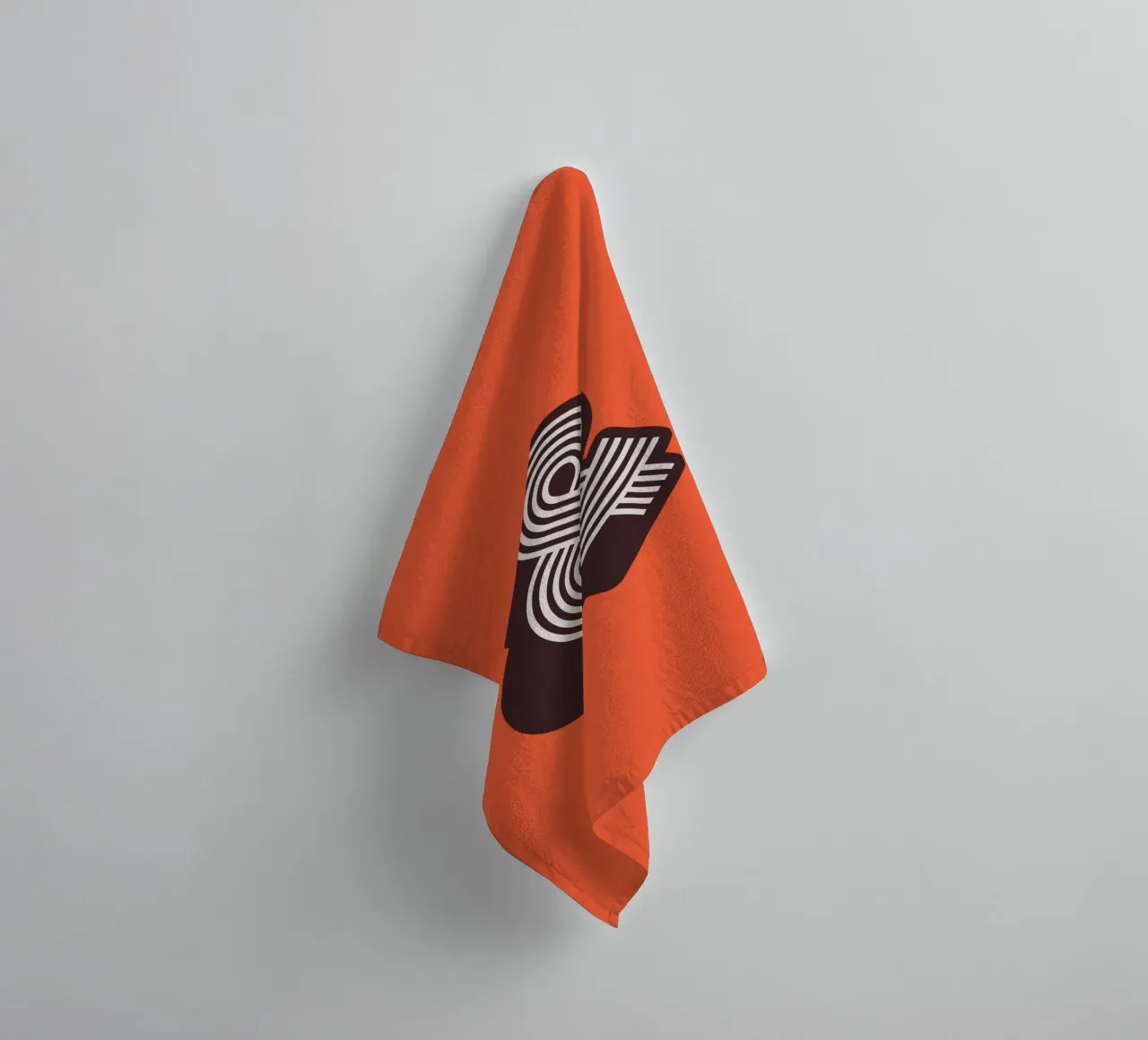 Ampersand Retro 3D and Symbol Typography & Art Print towel by THE MOTIVATED TYPE