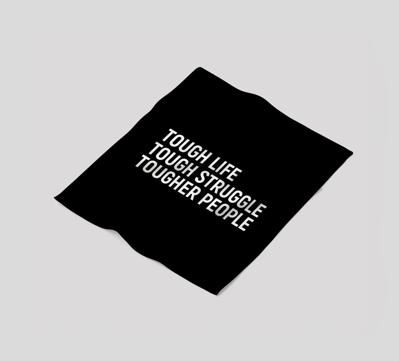 Tough life. tough struggle. Tougher people plaid polaire de positivepipo