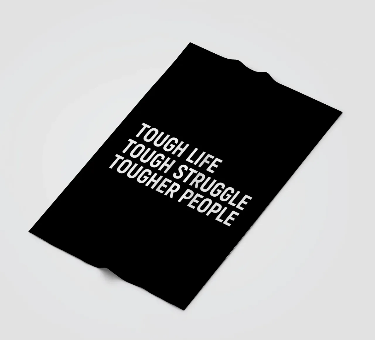 Tough life. tough struggle. Tougher people plaid polaire de positivepipo