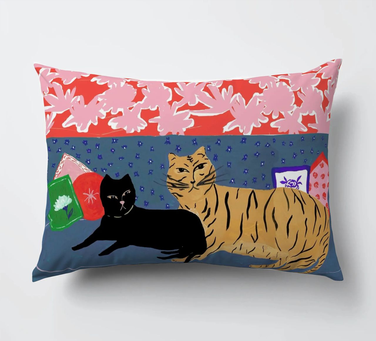Cats Will Be Cats decorative cushion by Atelier Mave