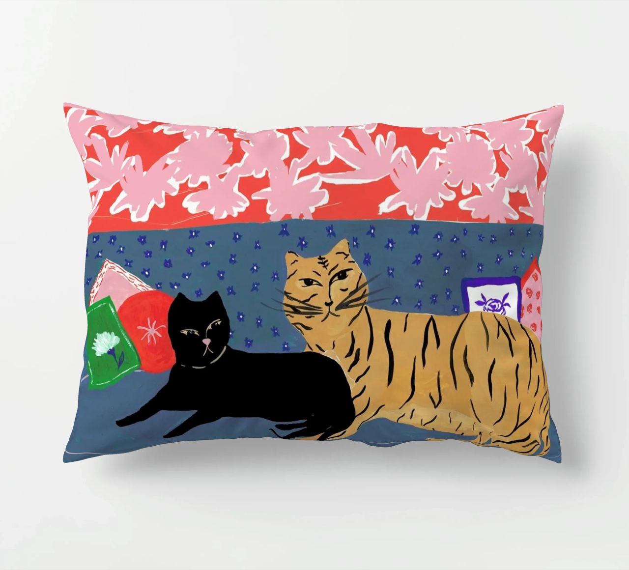 Cats Will Be Cats decorative cushion by Atelier Mave