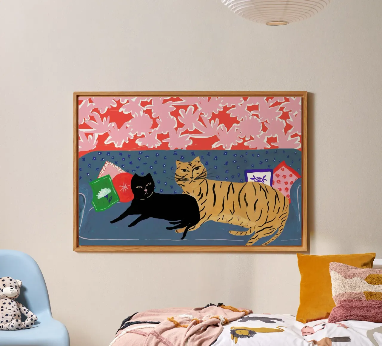 Cats Will Be Cats alluminio dibond da Atelier Mave
