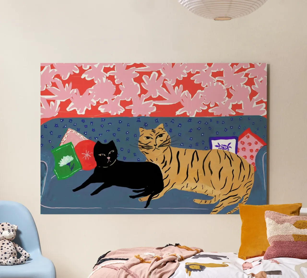 Cats Will Be Cats alluminio dibond da Atelier Mave