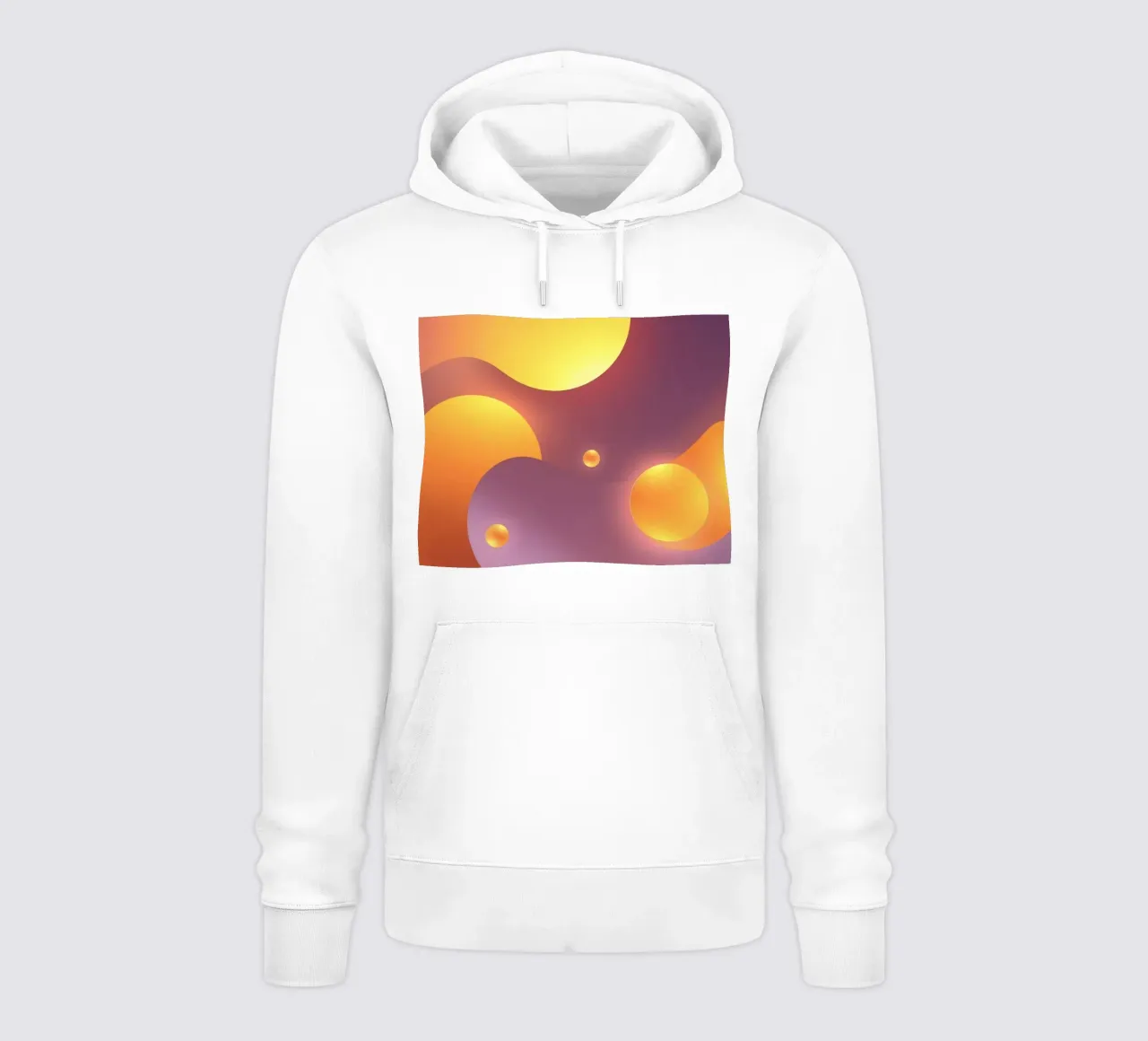 Design astratto e colorato, con forme morbide e luminose. felpa con cappuccio da DesignDoodle