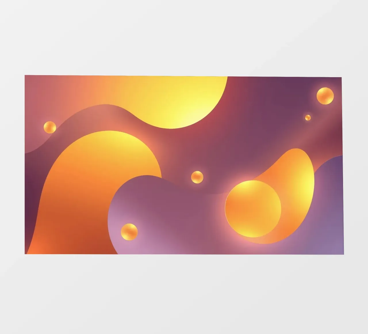 Design astratto e colorato, con forme morbide e luminose. telo in pvc da DesignDoodle