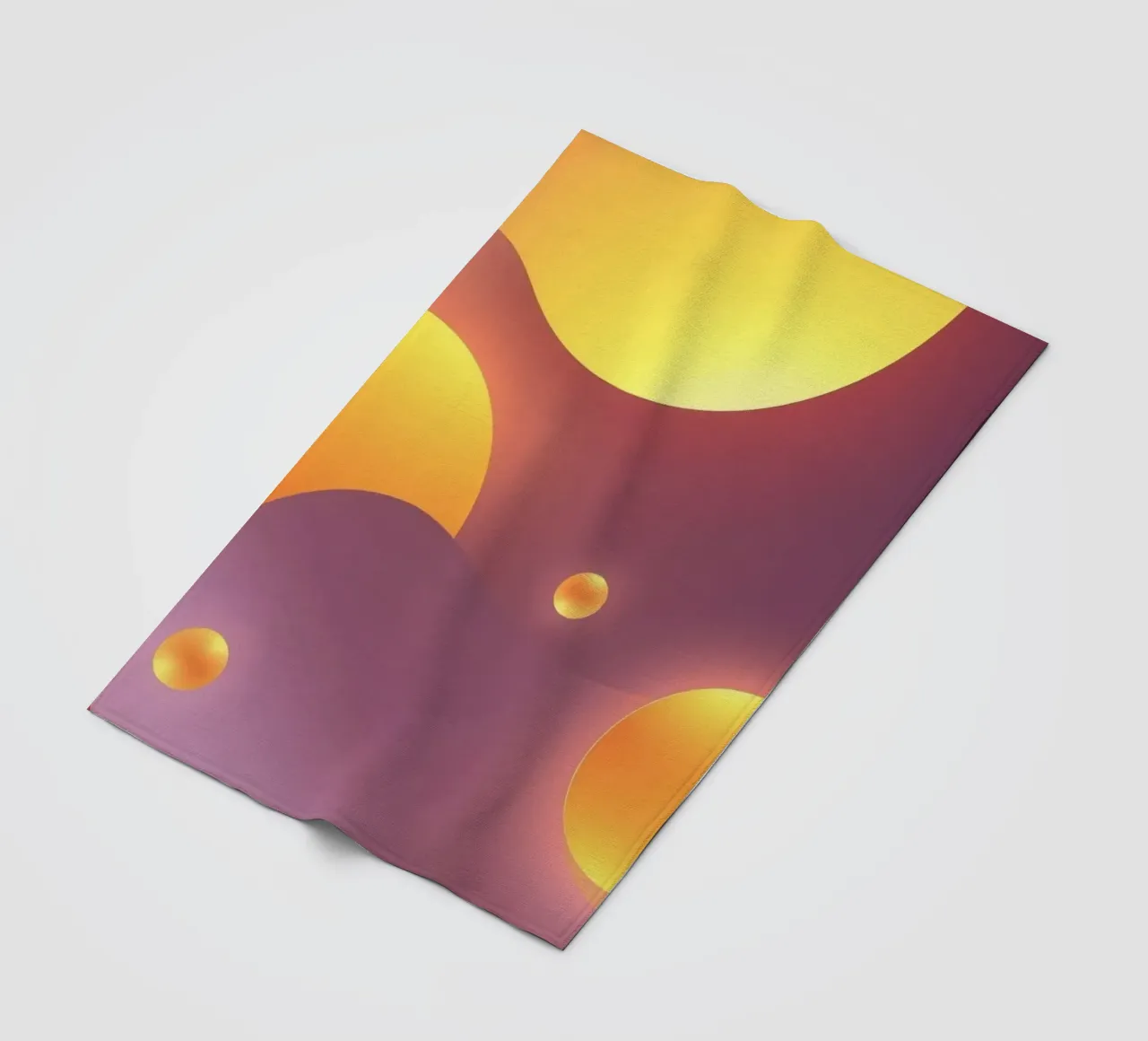 Design astratto e colorato, con forme morbide e luminose. coperta in pile da DesignDoodle