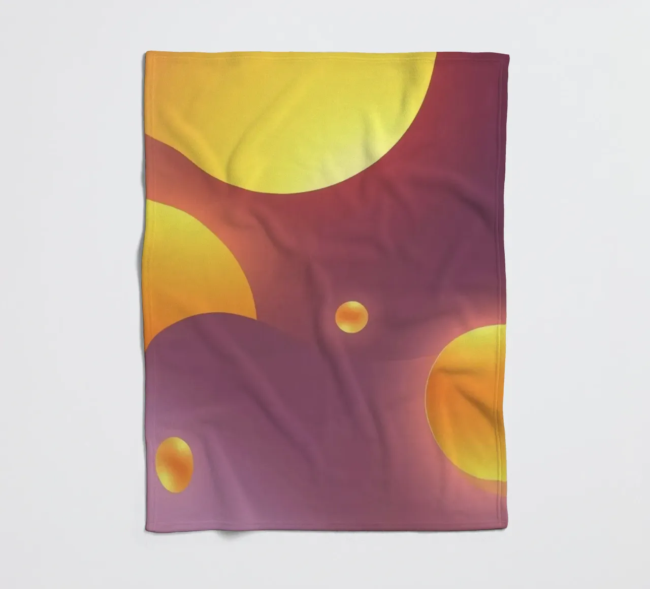 Design astratto e colorato, con forme morbide e luminose. coperta in pile da DesignDoodle