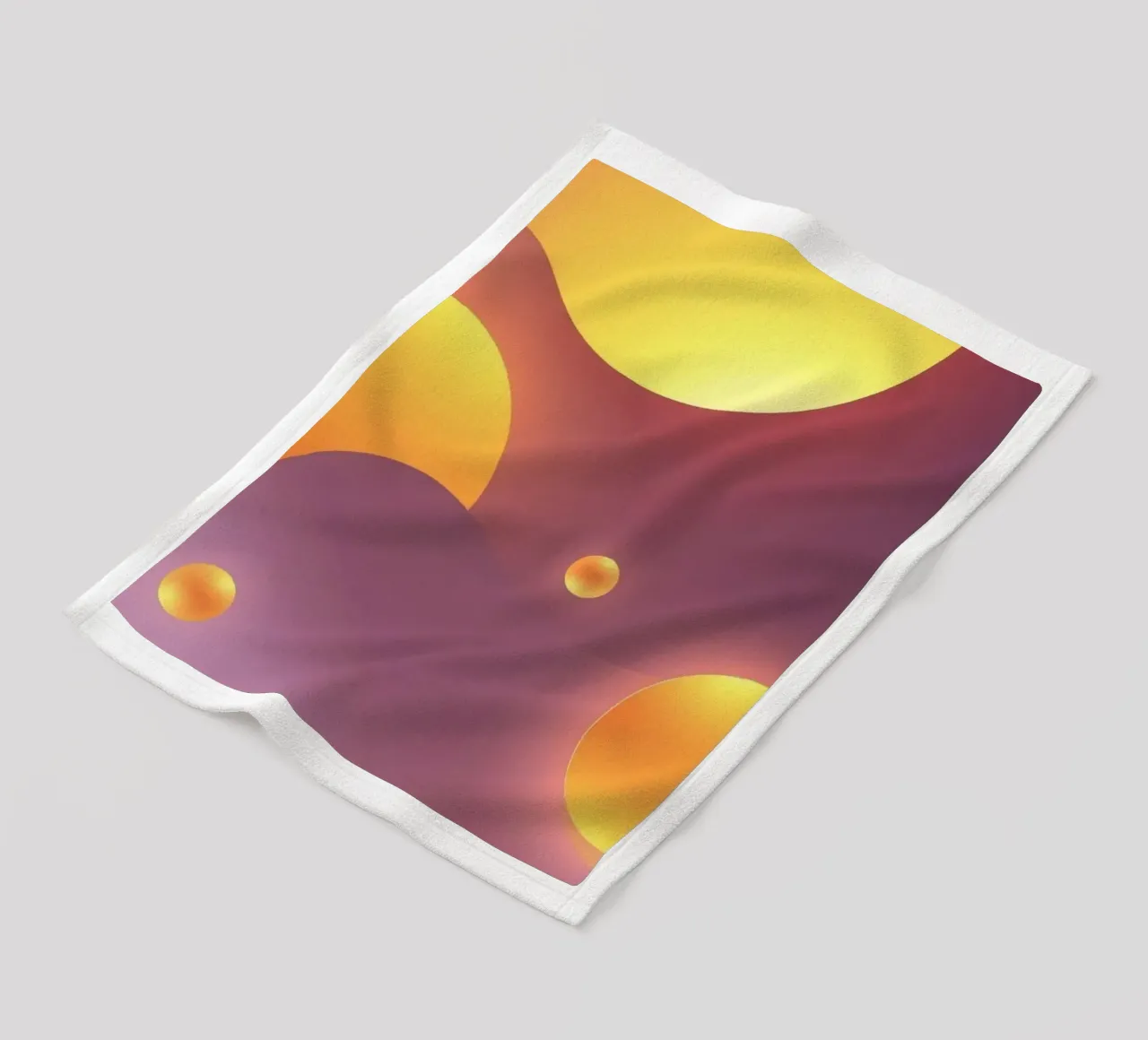 Design astratto e colorato, con forme morbide e luminose. coperta in pile da DesignDoodle