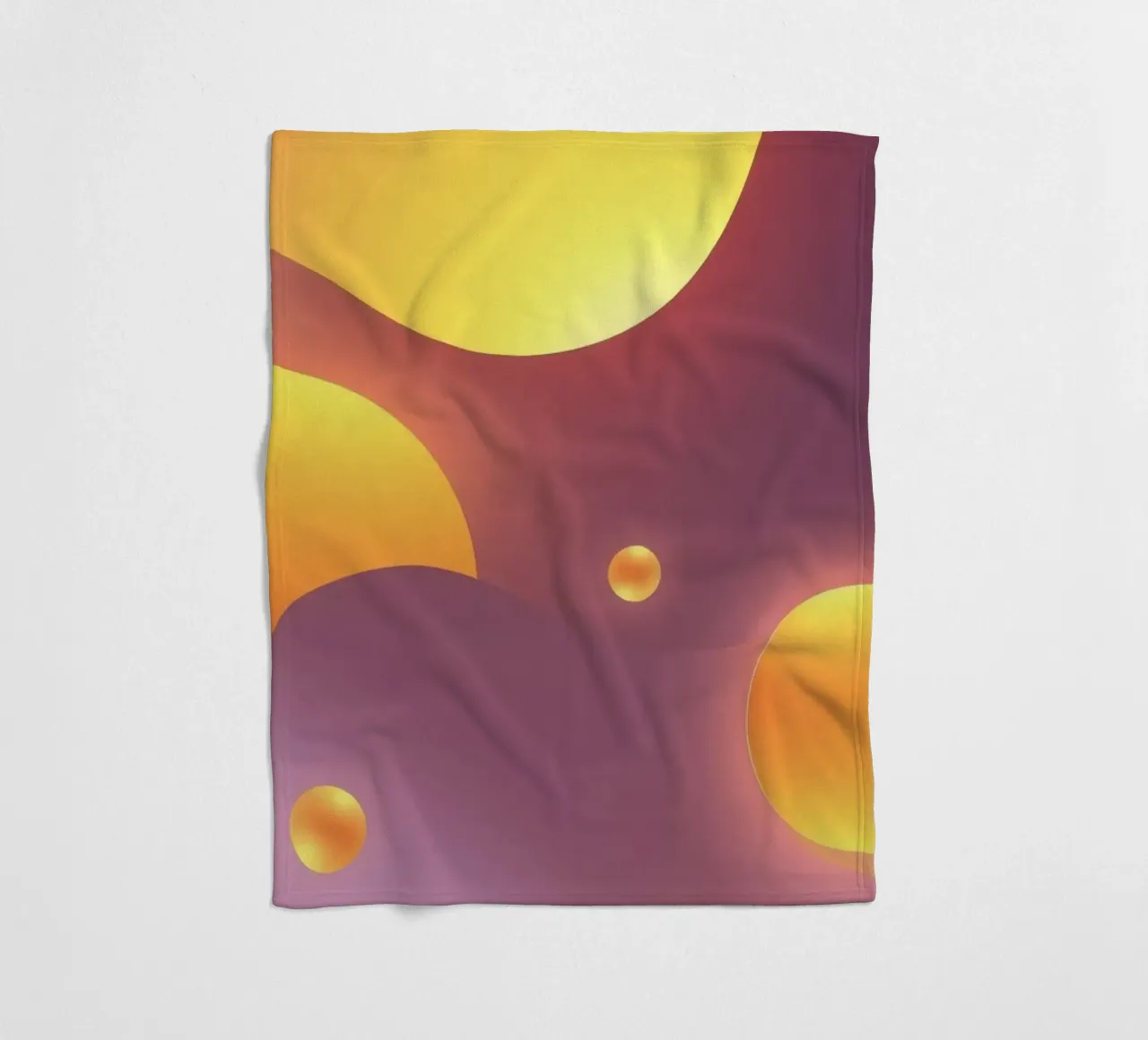 Design astratto e colorato, con forme morbide e luminose. coperta in pile da DesignDoodle