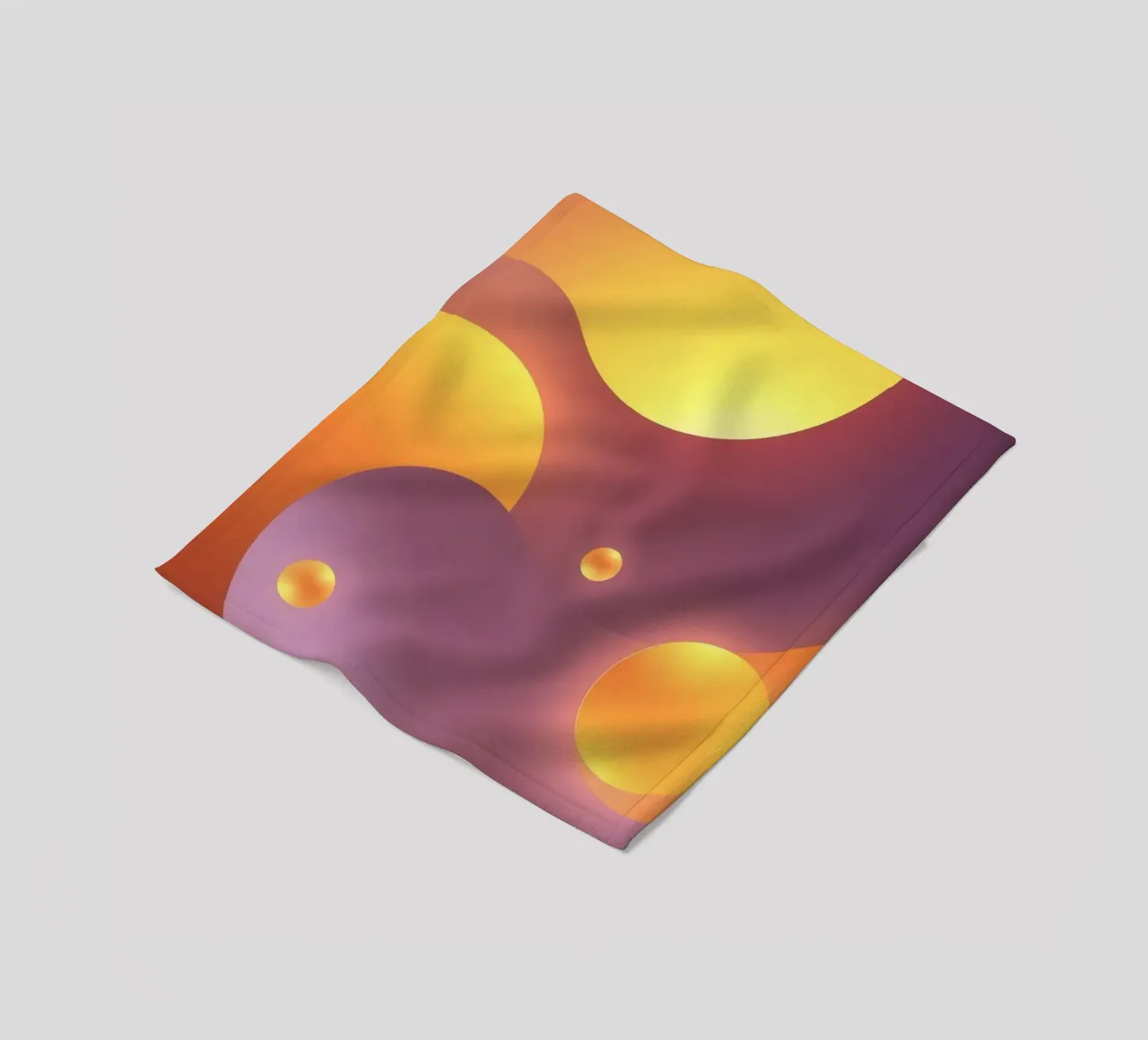 Design astratto e colorato, con forme morbide e luminose. coperta in pile da DesignDoodle