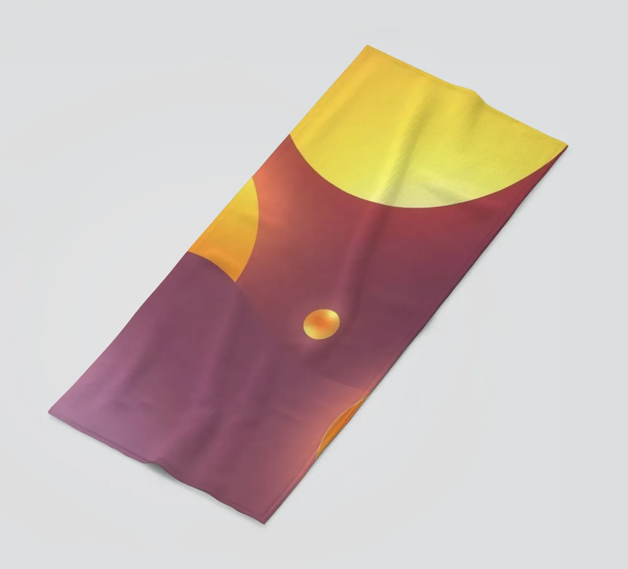 Design astratto e colorato, con forme morbide e luminose. telo mare da DesignDoodle