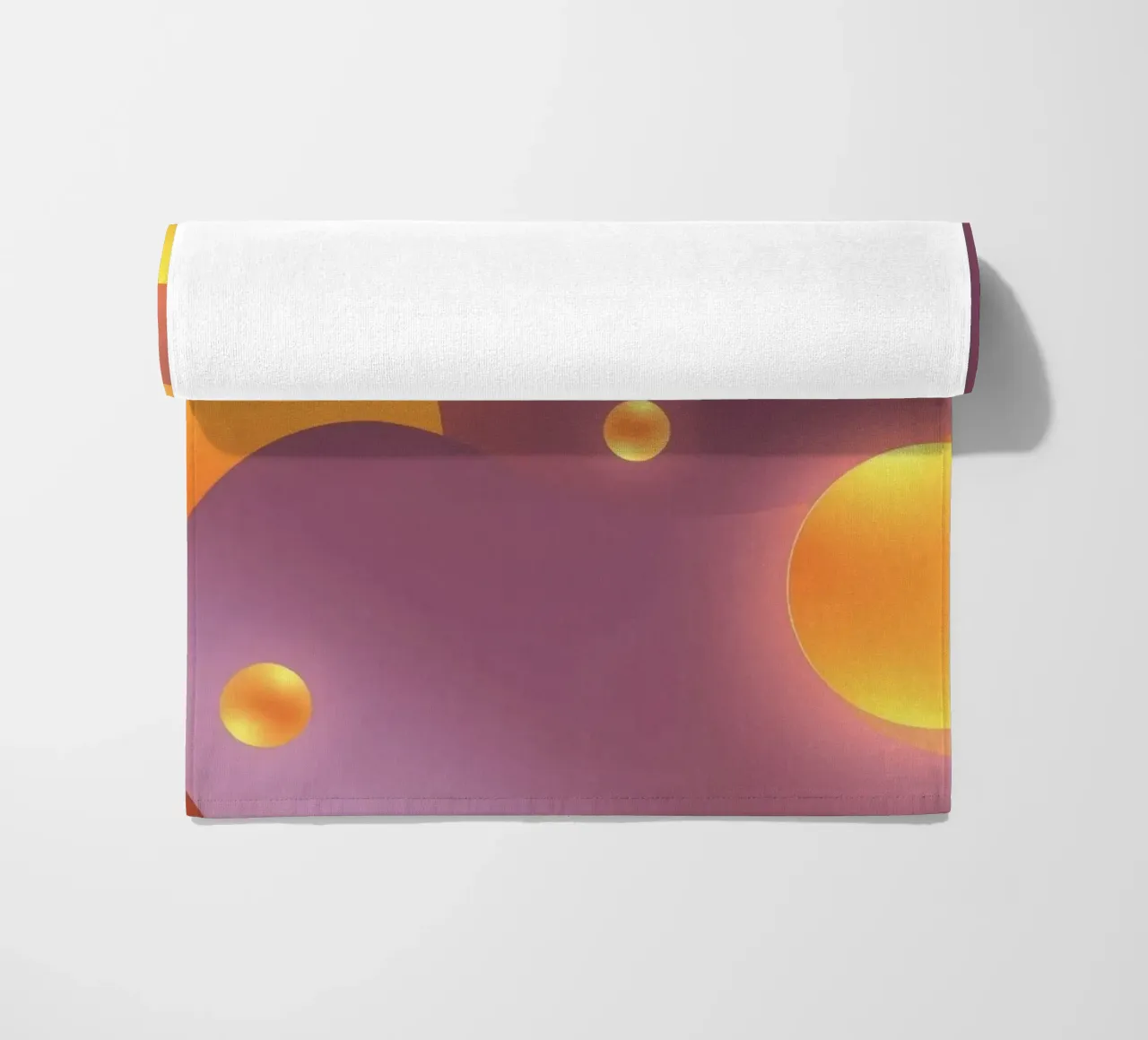 Design astratto e colorato, con forme morbide e luminose. telo mare da DesignDoodle