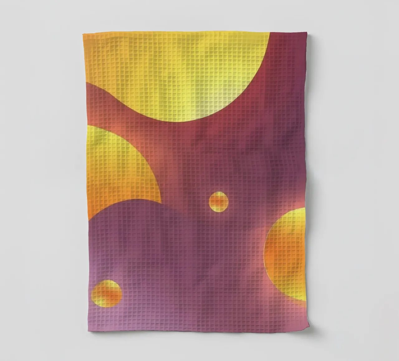 Design astratto e colorato, con forme morbide e luminose. canovaccio da cucina da DesignDoodle