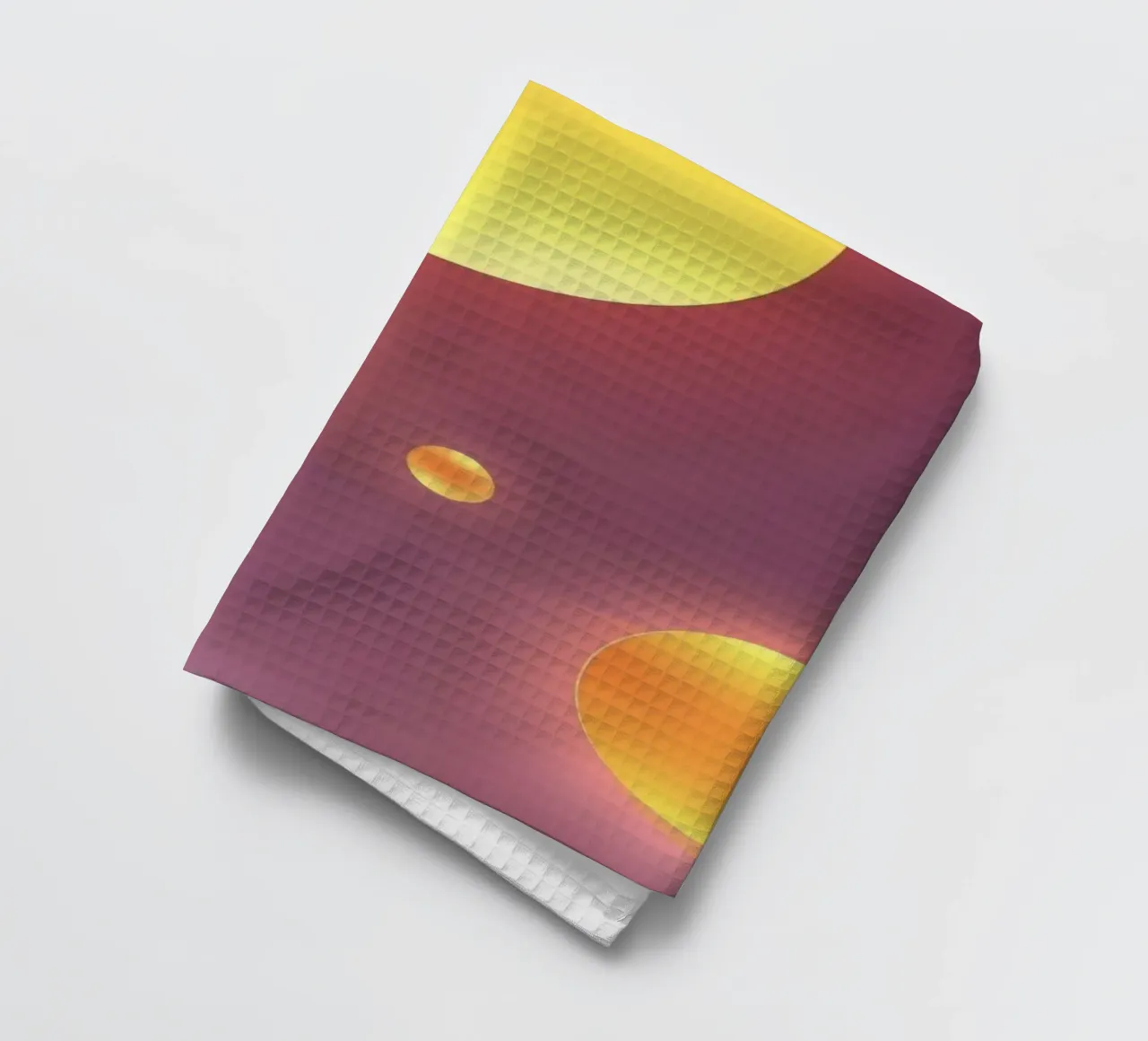 Design astratto e colorato, con forme morbide e luminose. canovaccio da cucina da DesignDoodle