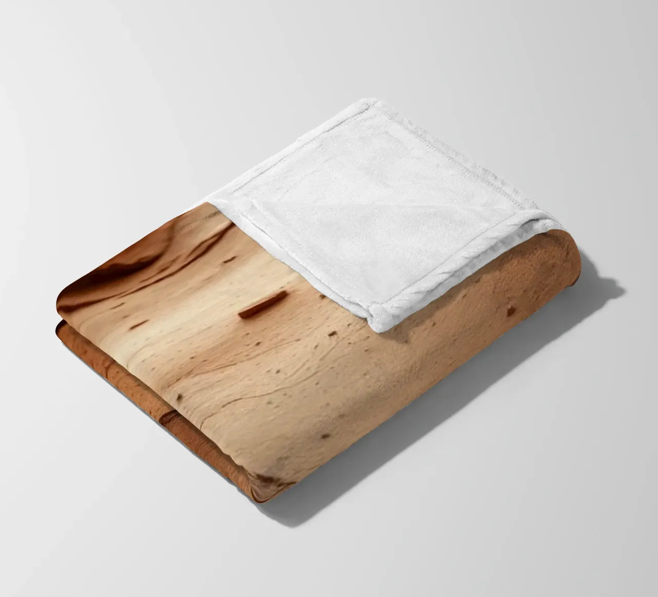 Exploration of canyon texture revealing layers of earth fleece blanket by DesignDoodle