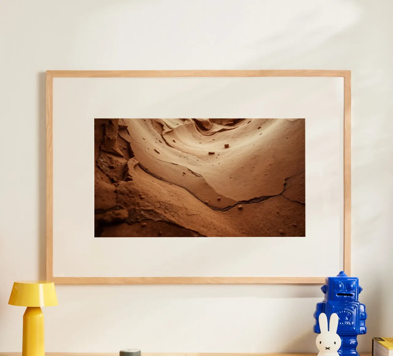 Exploration of canyon texture revealing layers of earth hahnemühle by DesignDoodle