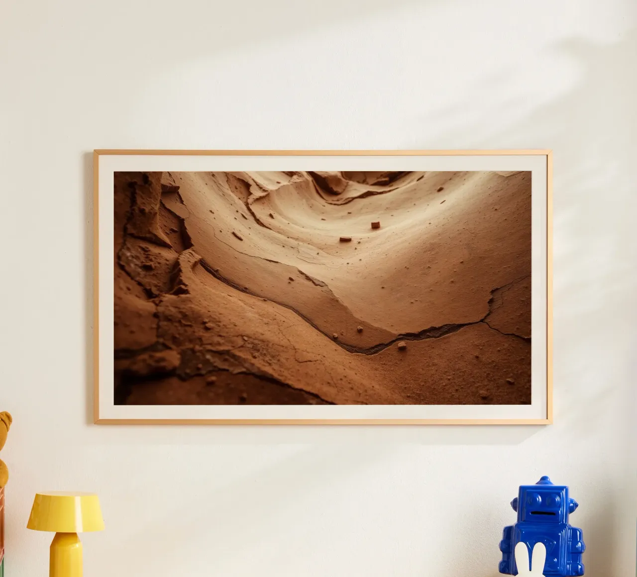 Exploration of canyon texture revealing layers of earth hahnemühle by DesignDoodle