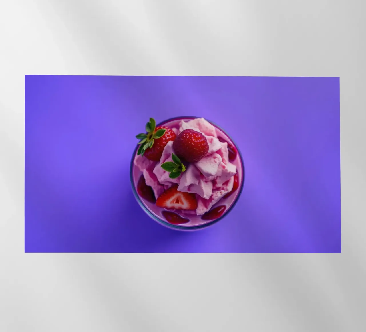 Dessert colorato con fragole e lamponi pellicola backlit da DesignDoodle