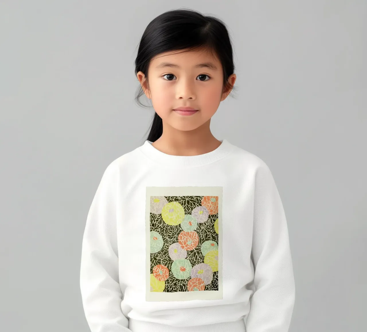 Shin-Bijutsukai - Floral Relief felpa bambino da Vintage by JUNIQE